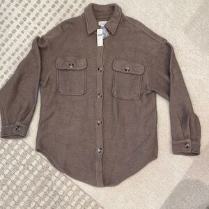 By Anthropologie Knit Shacket, Women’s L, NWT